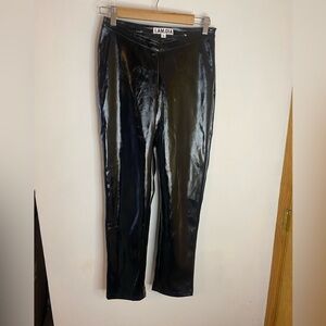 I.Am.Gia. Mob Wife Polyurethane Faux Leather Skinny Ankle Pants